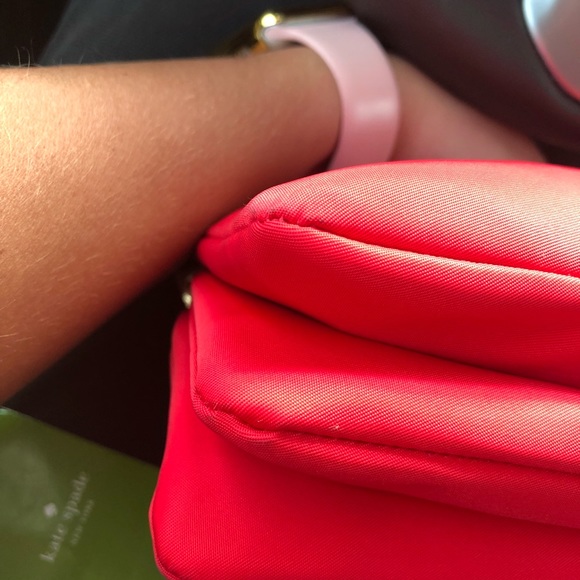 KaTe SpAdE nylon red crossbody AND matching Wallet - Picture 5 of 5